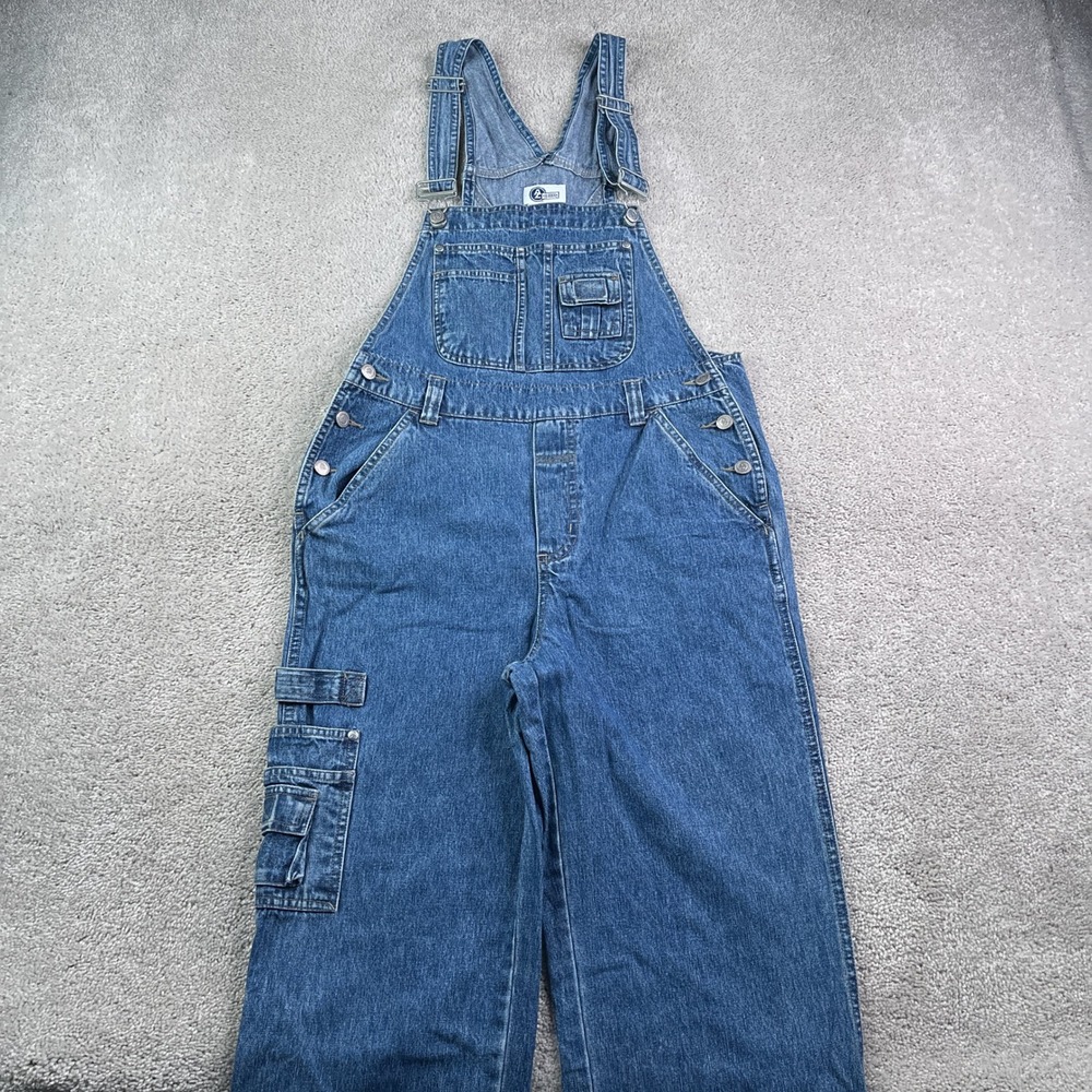Vintage Arizona Jean Overalls Women Medium Blue Denim Carpenter Skater Y2K